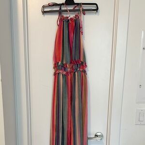 Mango Striped Maxi Dress